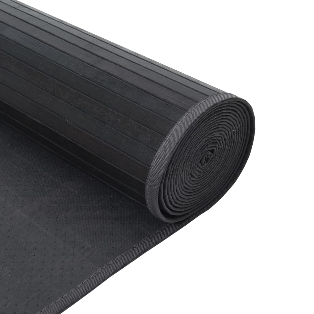 Carpet Rectangular Grey 100x500 cm Bamboo
