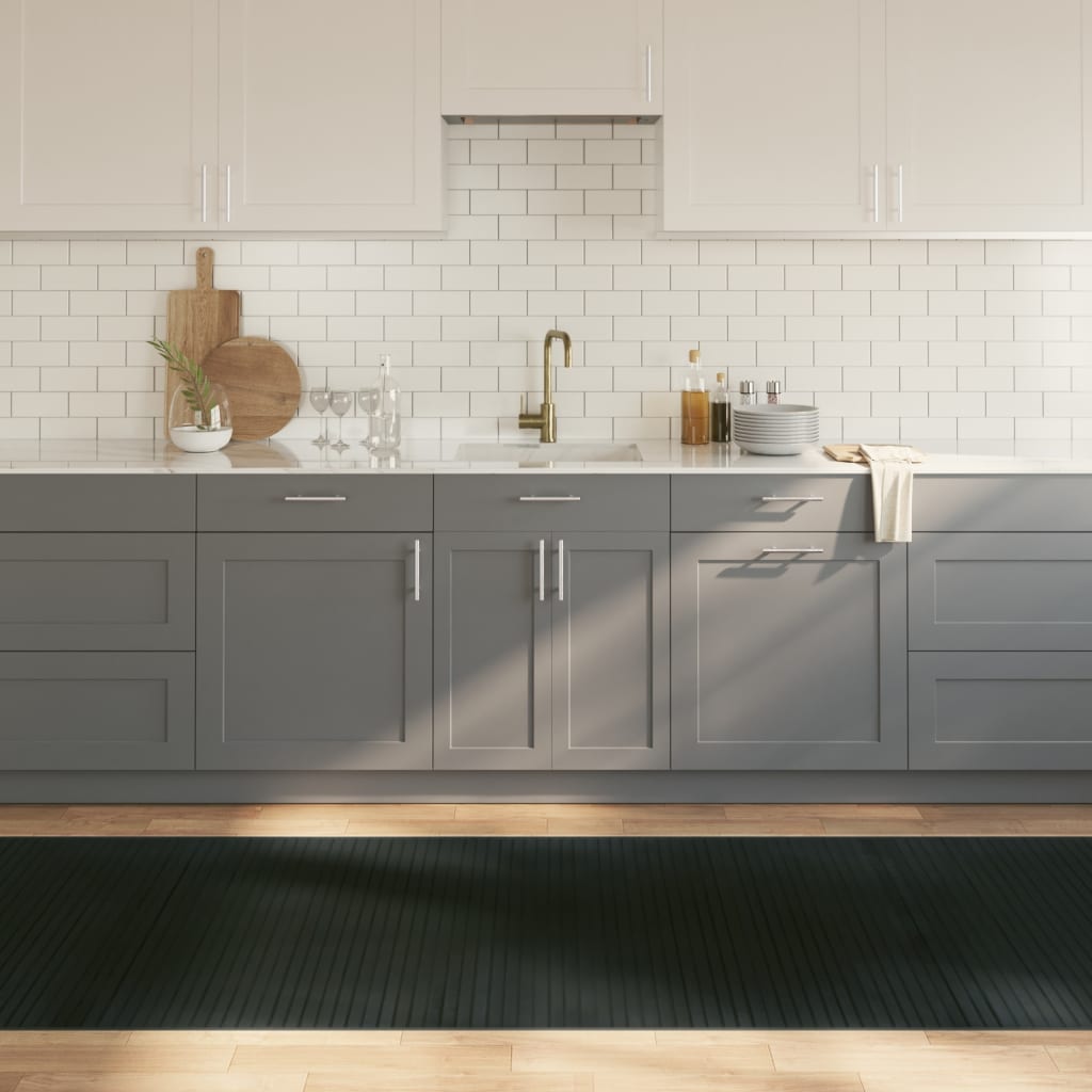 Carpet Rectangular Grey 100x500 cm Bamboo