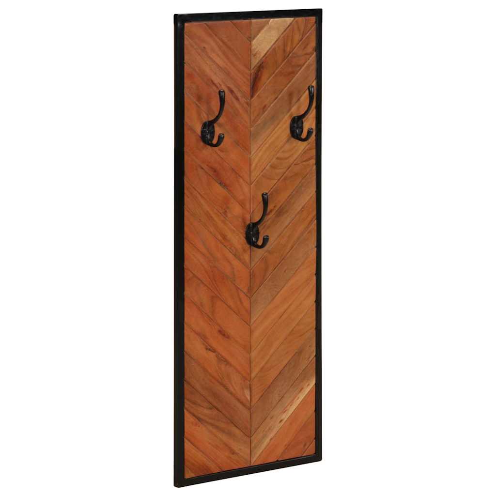 Wall Coat Rack 2 Pcs. 35x1x90 cm Solid Acacia Wood