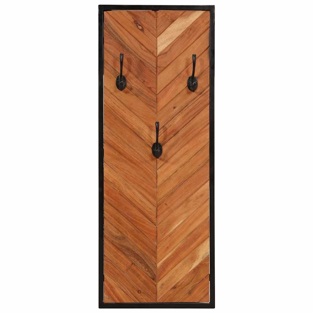 Wall Coat Rack 2 Pcs. 35x1x90 cm Solid Acacia Wood