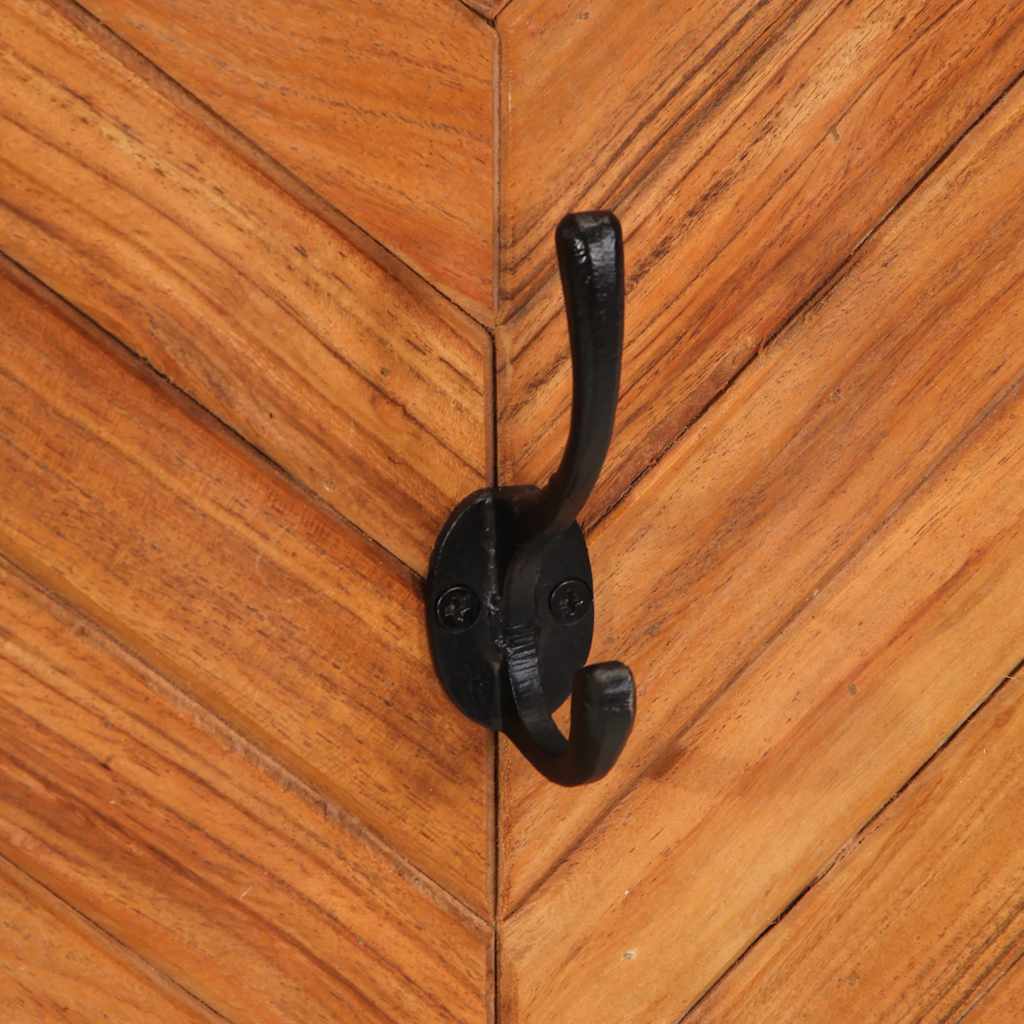 Wall Coat Rack 2 Pcs. 35x1x90 cm Solid Acacia Wood