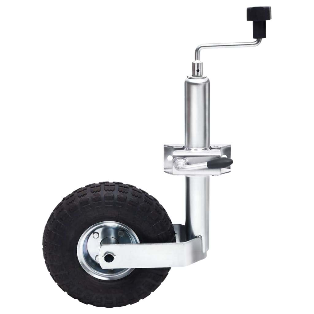 Jockey wheel 48 mm with 2 support tubes and 3 clamps