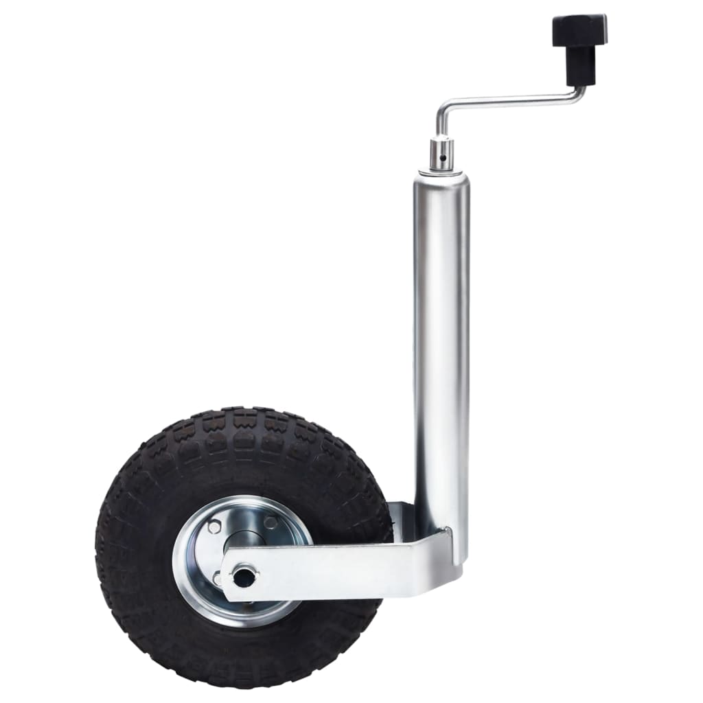 Jockey wheel 48 mm with 2 support tubes and 3 clamps