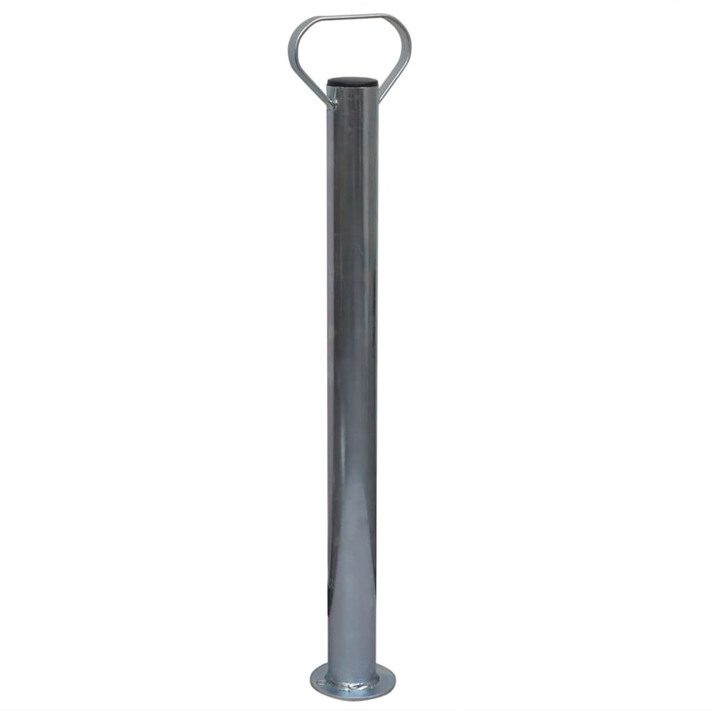 Jockey wheel 48 mm with 2 support tubes and 3 clamps