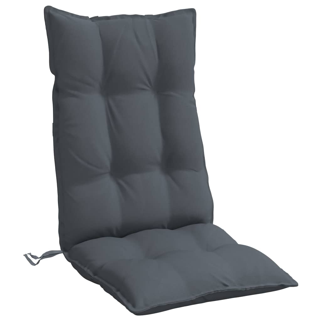 High-back cushion pads 4 pcs. Anthracite Oxford fabric