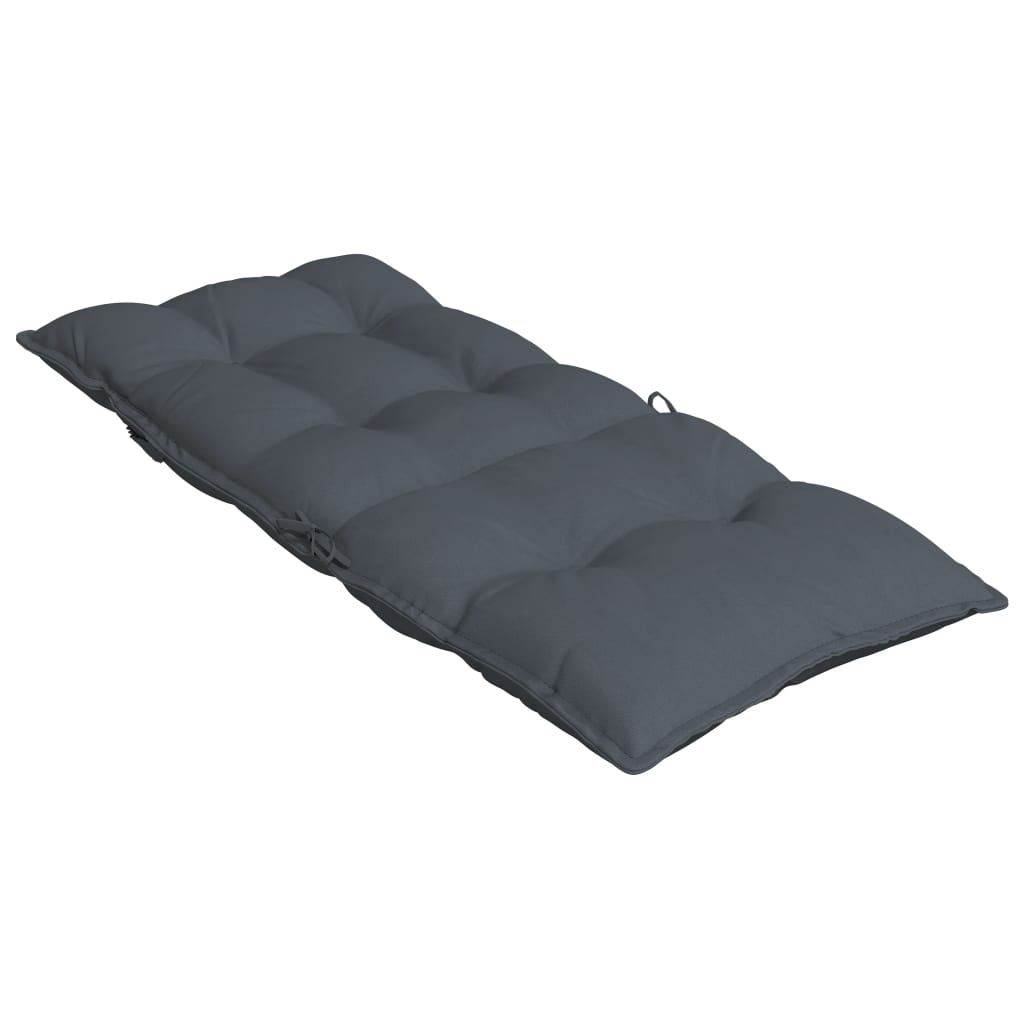 High-back cushion pads 4 pcs. Anthracite Oxford fabric