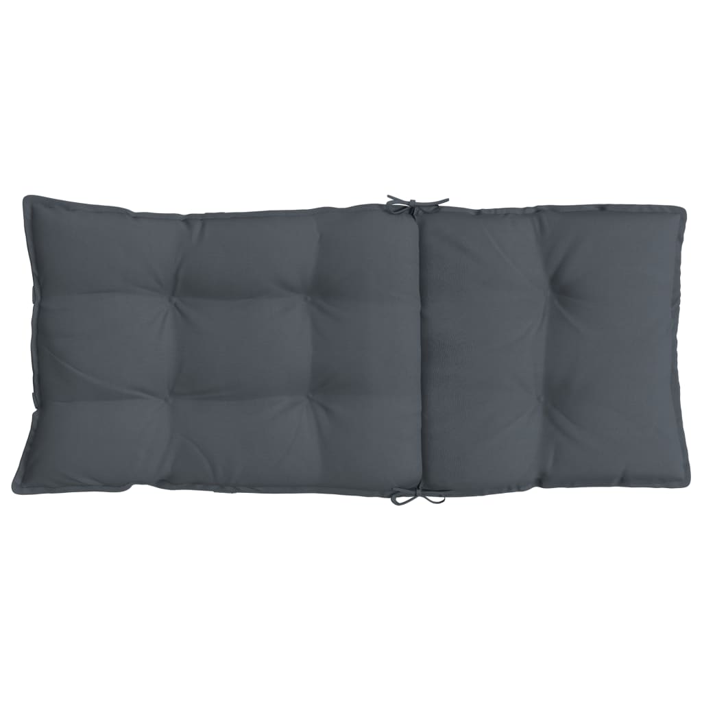 High-back cushion pads 4 pcs. Anthracite Oxford fabric