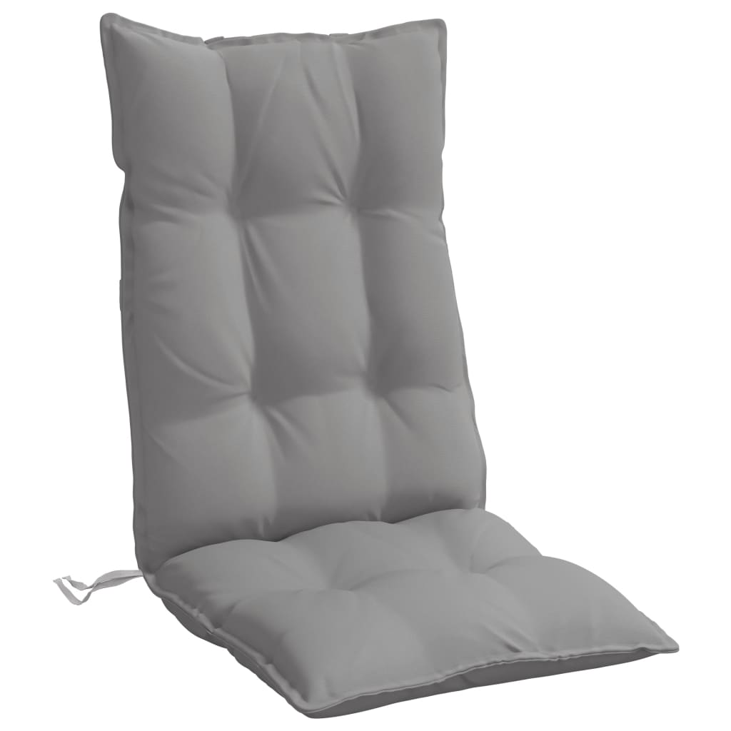 High-back cushion pads 4 pcs. Grey Oxford fabric