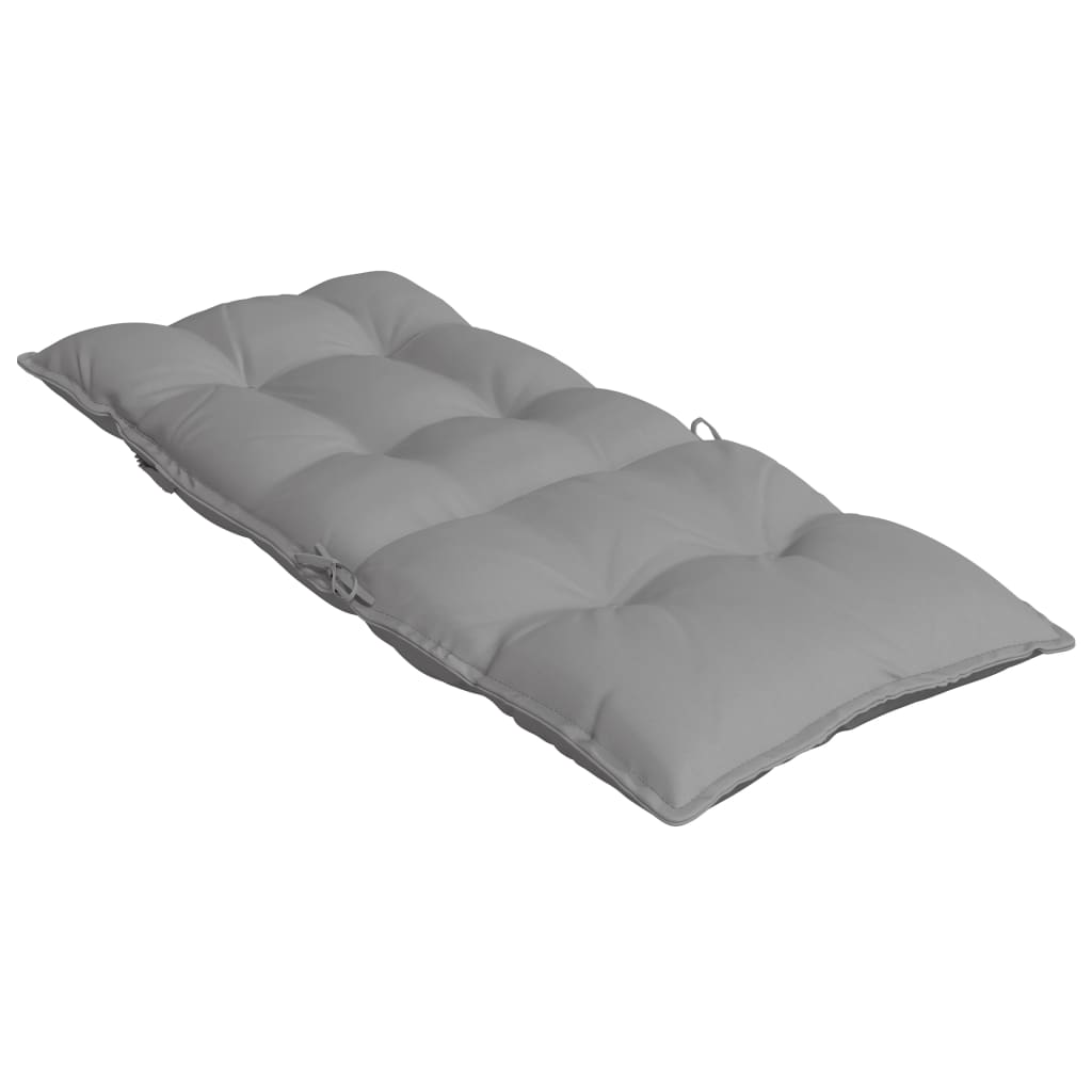 High-back cushion pads 4 pcs. Grey Oxford fabric