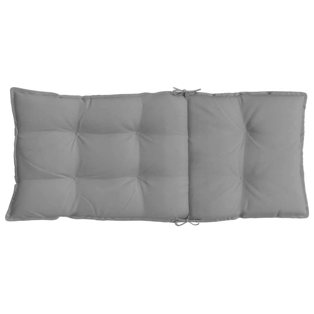 High-back cushion pads 4 pcs. Grey Oxford fabric