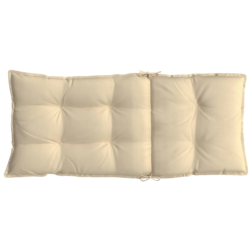 Coussins pour chaises longues 4 pcs Tissu Oxford beige