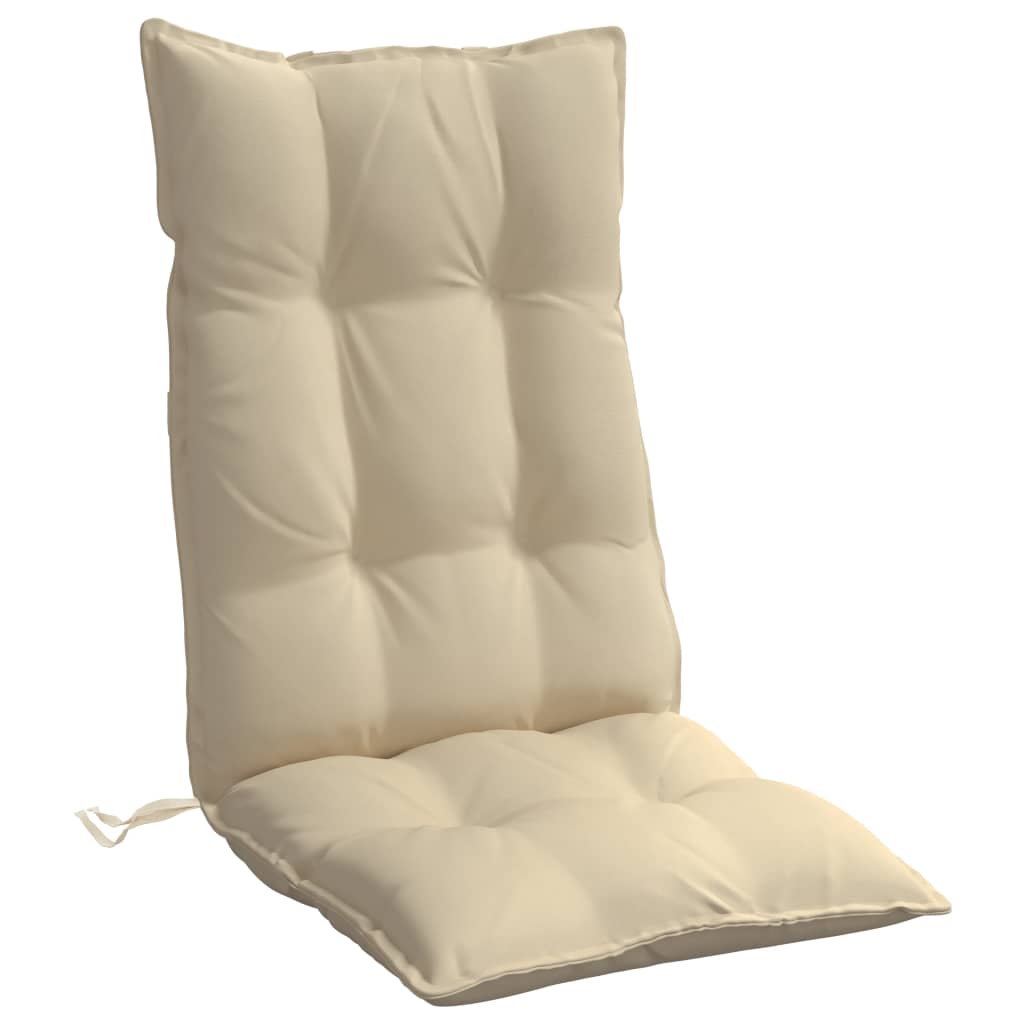 Coussins pour chaises longues 6 pcs Tissu Oxford beige