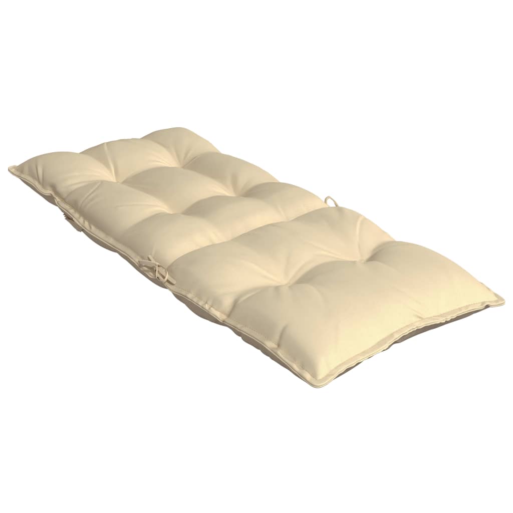 Coussins pour chaises longues 6 pcs Tissu Oxford beige