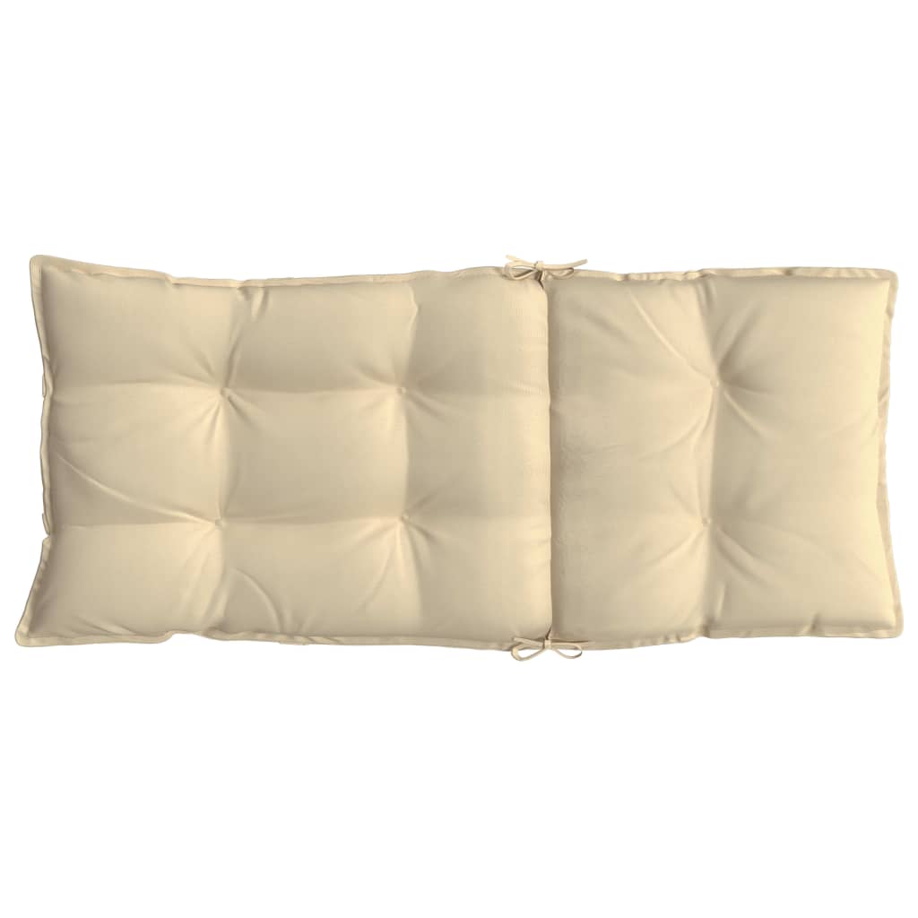 Coussins pour chaises longues 6 pcs Tissu Oxford beige