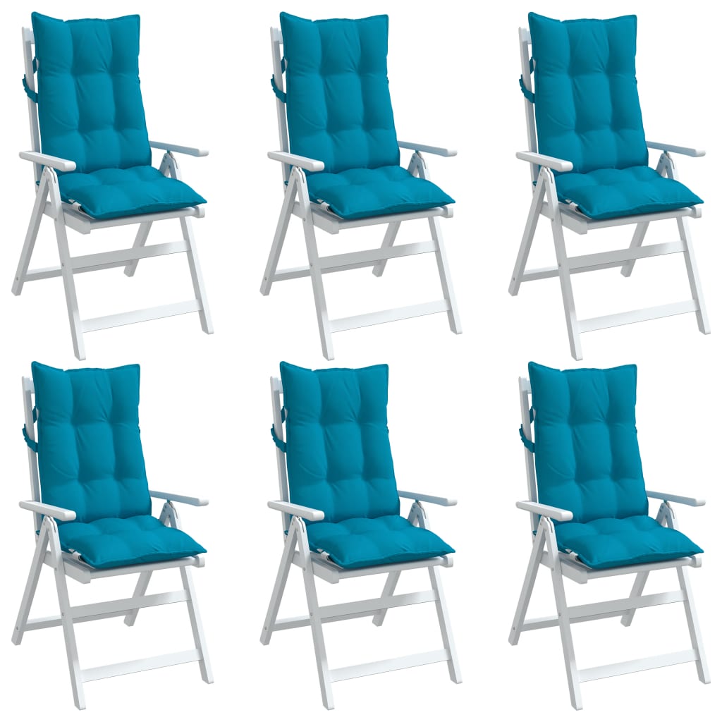 Coussins de chaise haute 6 pièces Tissu Oxford bleu clair