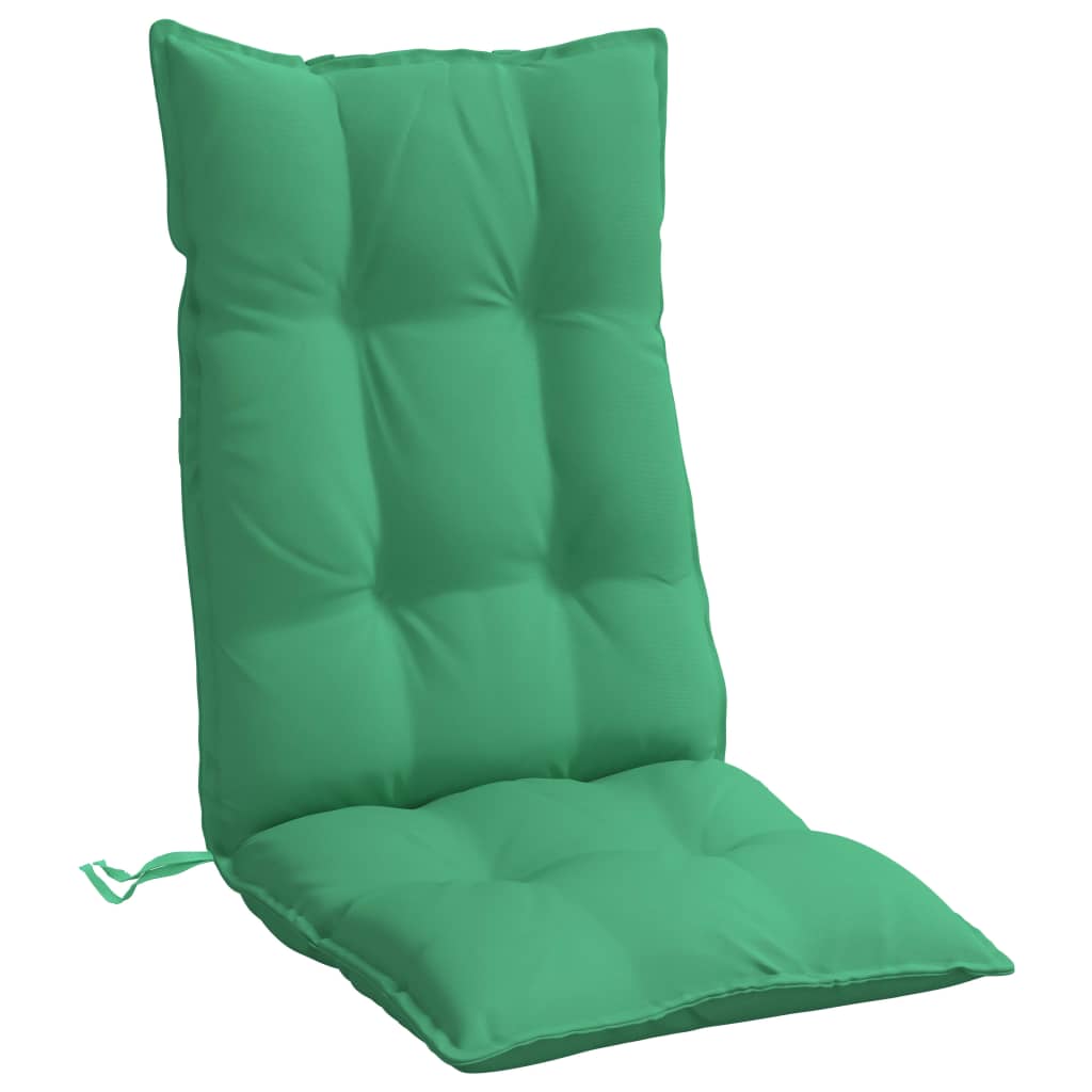 High-back cushions 2 pc. Green Oxford fabric