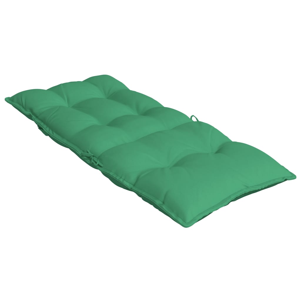 High-back cushion pads 4 pcs. Green Oxford fabric