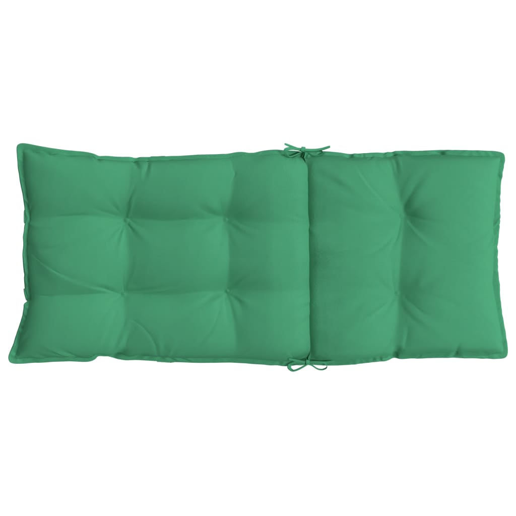 High-back cushion pads 4 pcs. Green Oxford fabric