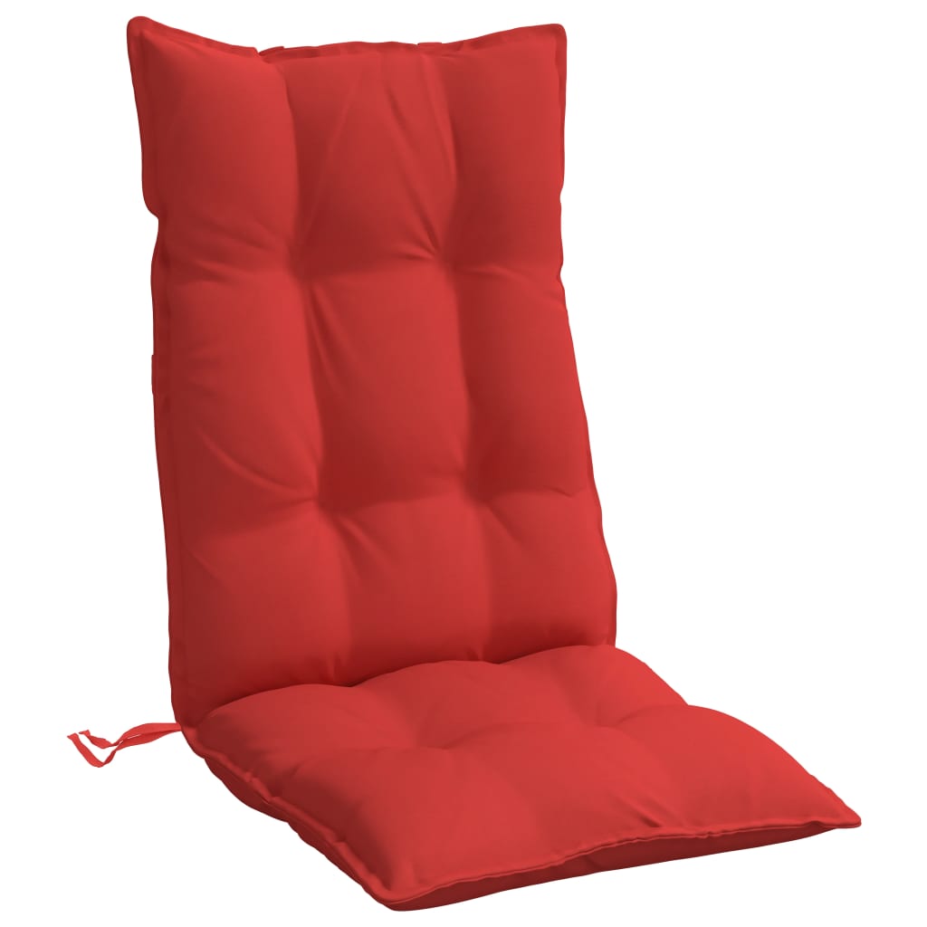 High-back Cushion Pads 2 pc. Red Oxford Fabric