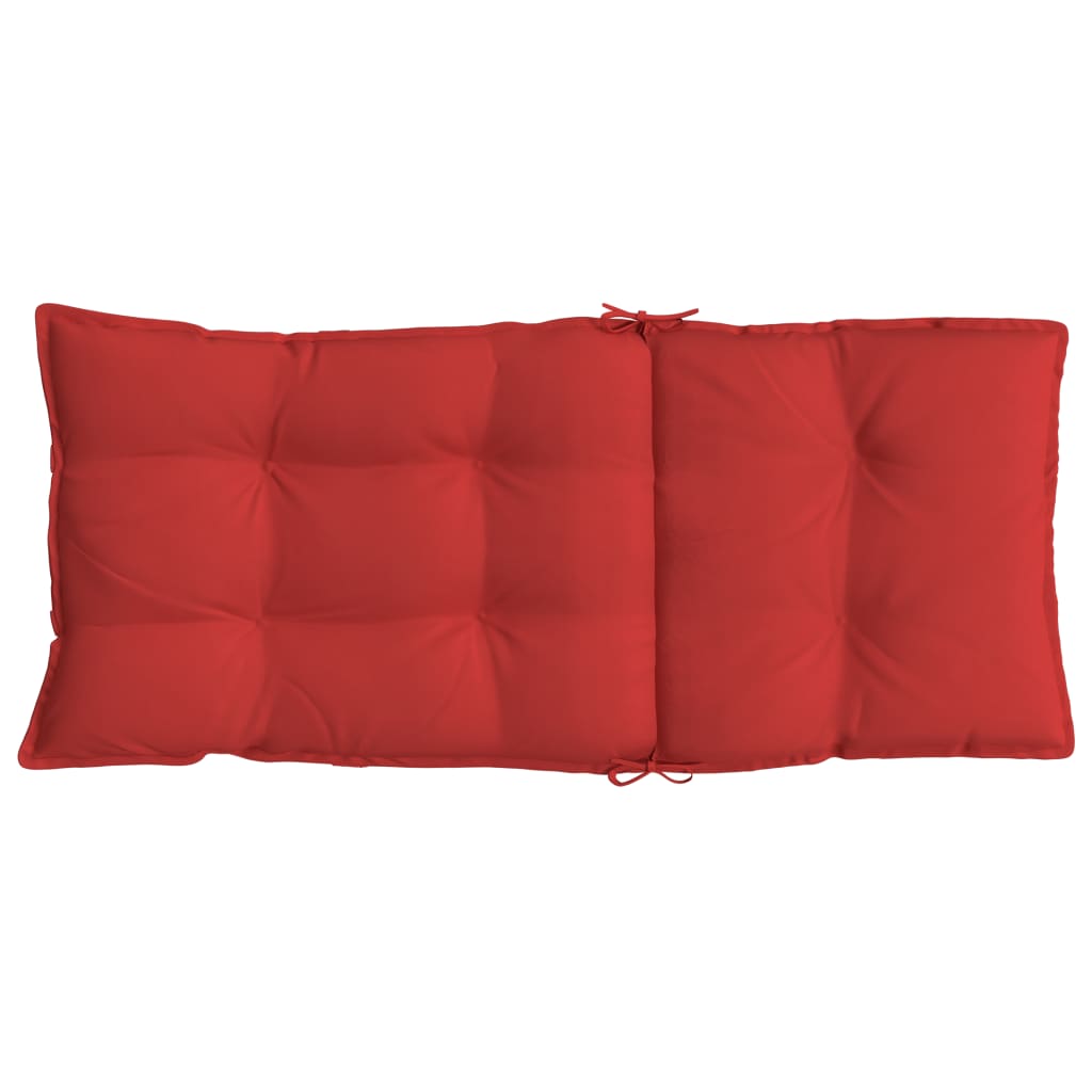 Coussins pour chaises longues 4 pièces Tissu Oxford rouge