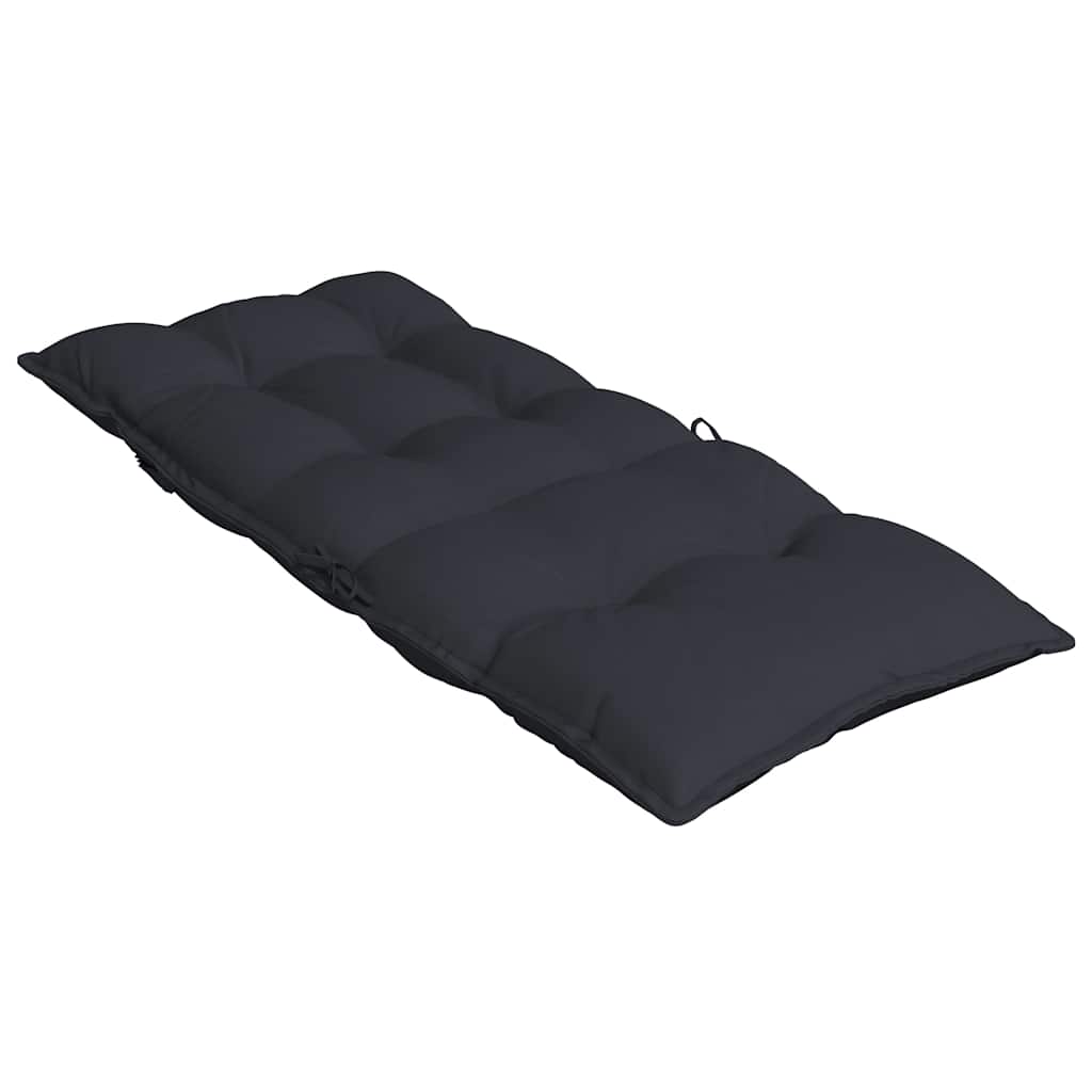 Coussins pour chaises hautes 2 pcs. Noir Tissu Oxford