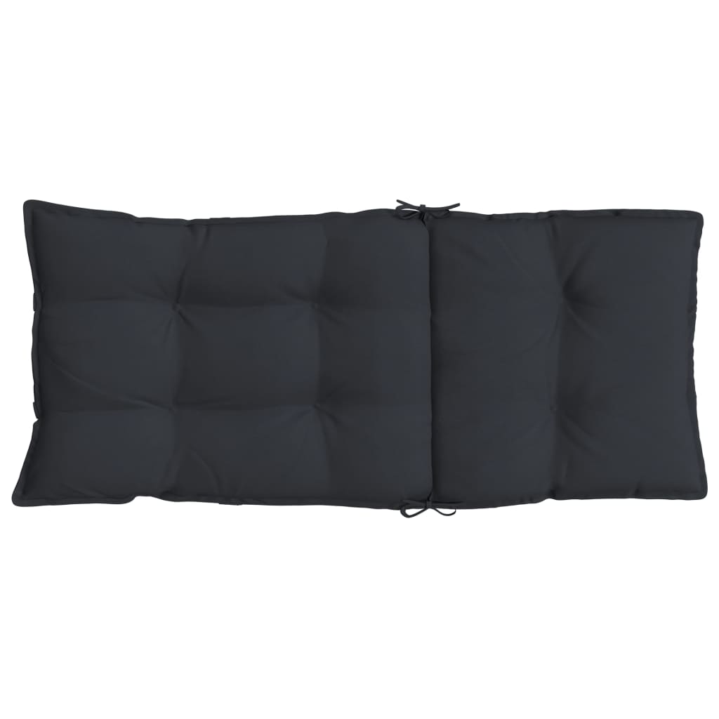 High-back Cushion Pads 6 pcs Black Oxford Fabric