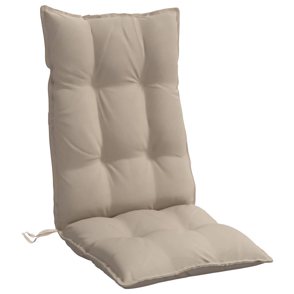 Coussins pour chaises hautes 6 p. Tissu Oxford taupe