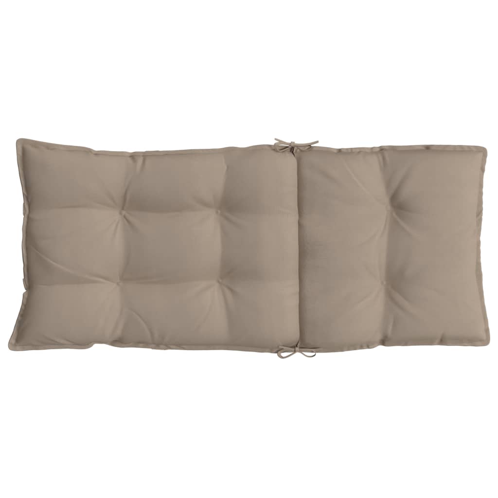 Coussins pour chaises hautes 6 p. Tissu Oxford taupe