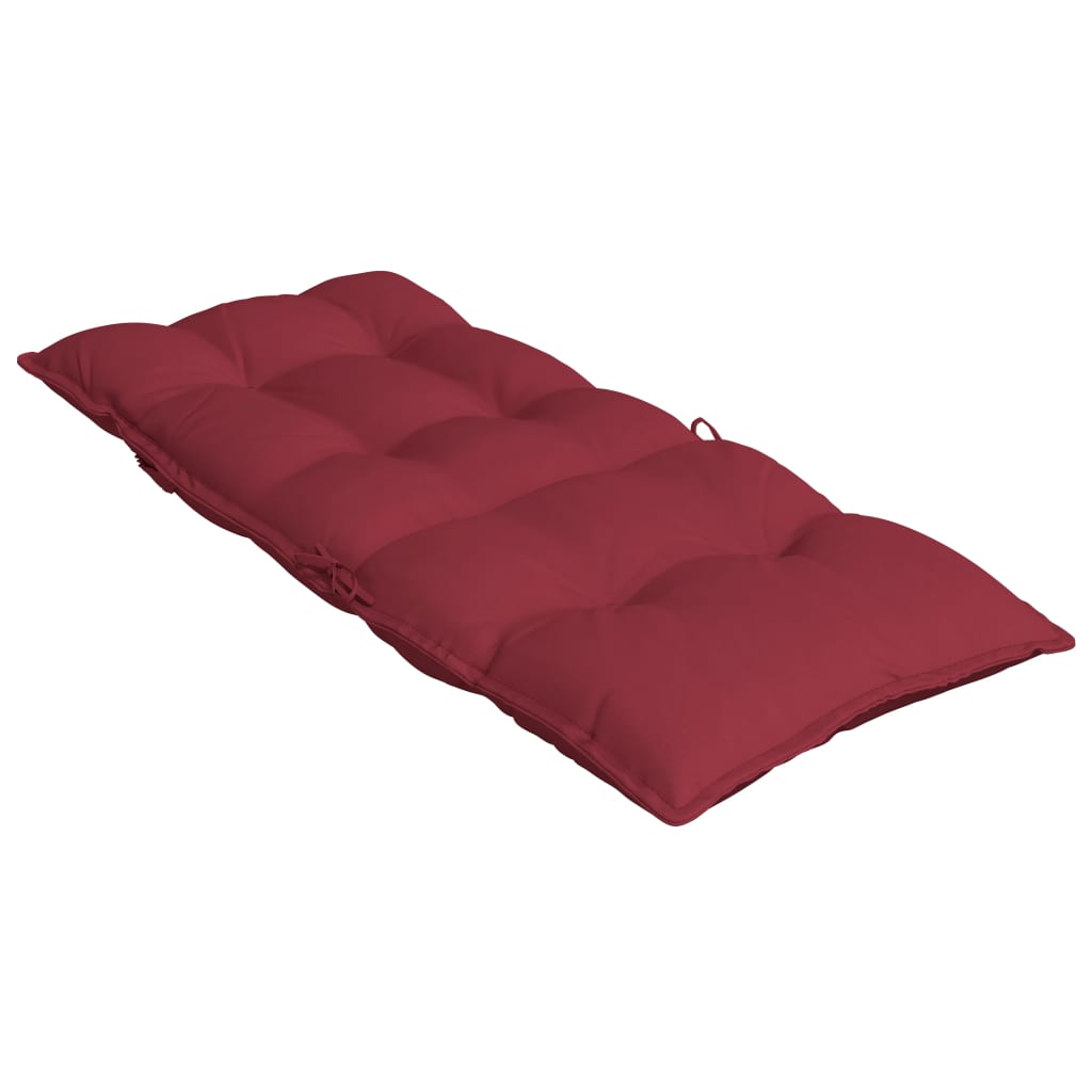 High-Back Cushions 4 pcs. Wine Red Oxford Fabric