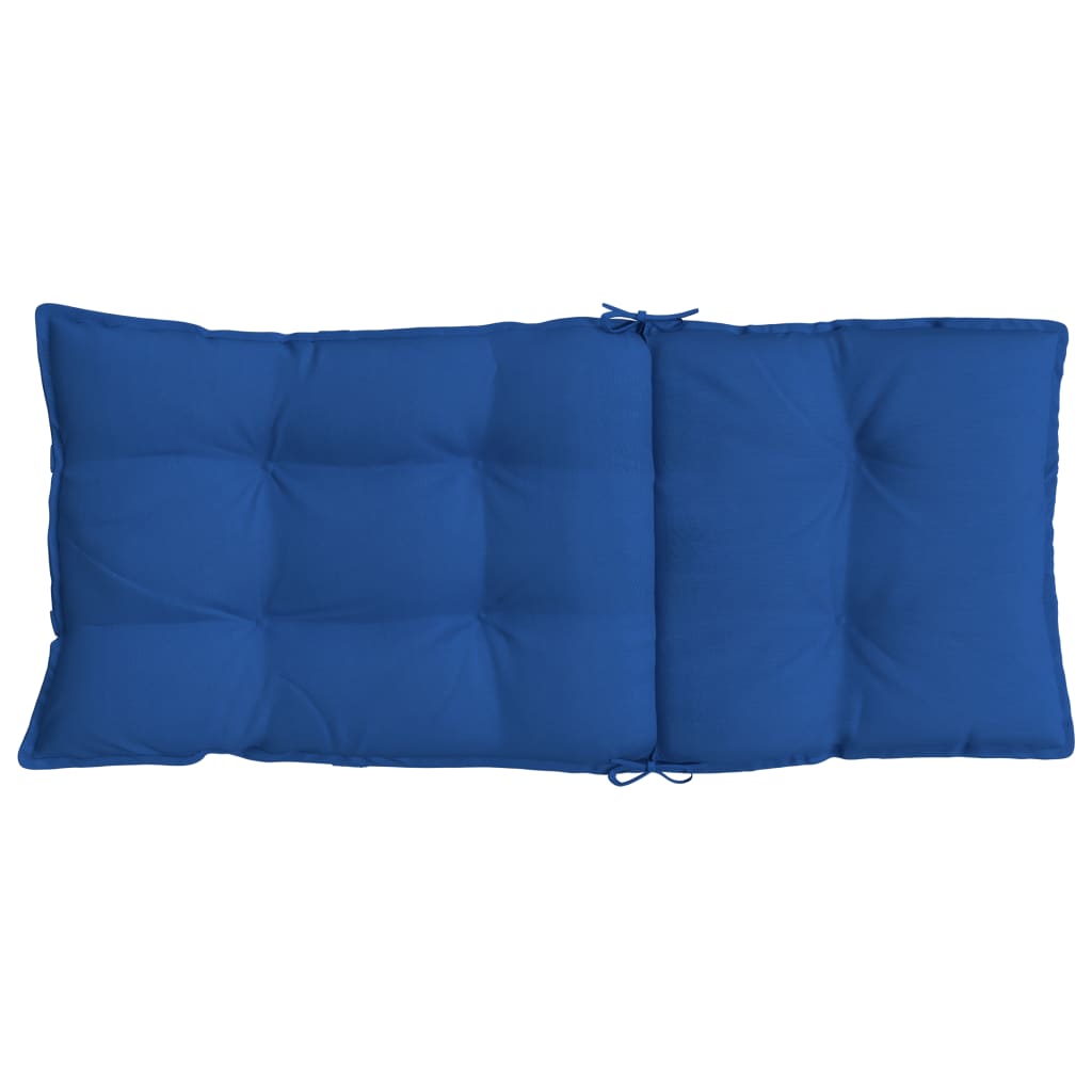 High-backed Cushion Pads 2 pc. Royal Blue Oxford Fabric