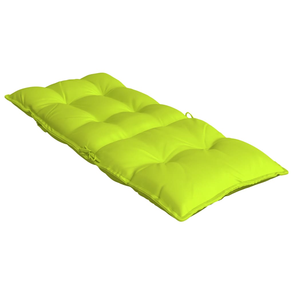 High-back cushion pads 2 pcs. Bright green Oxford fabric
