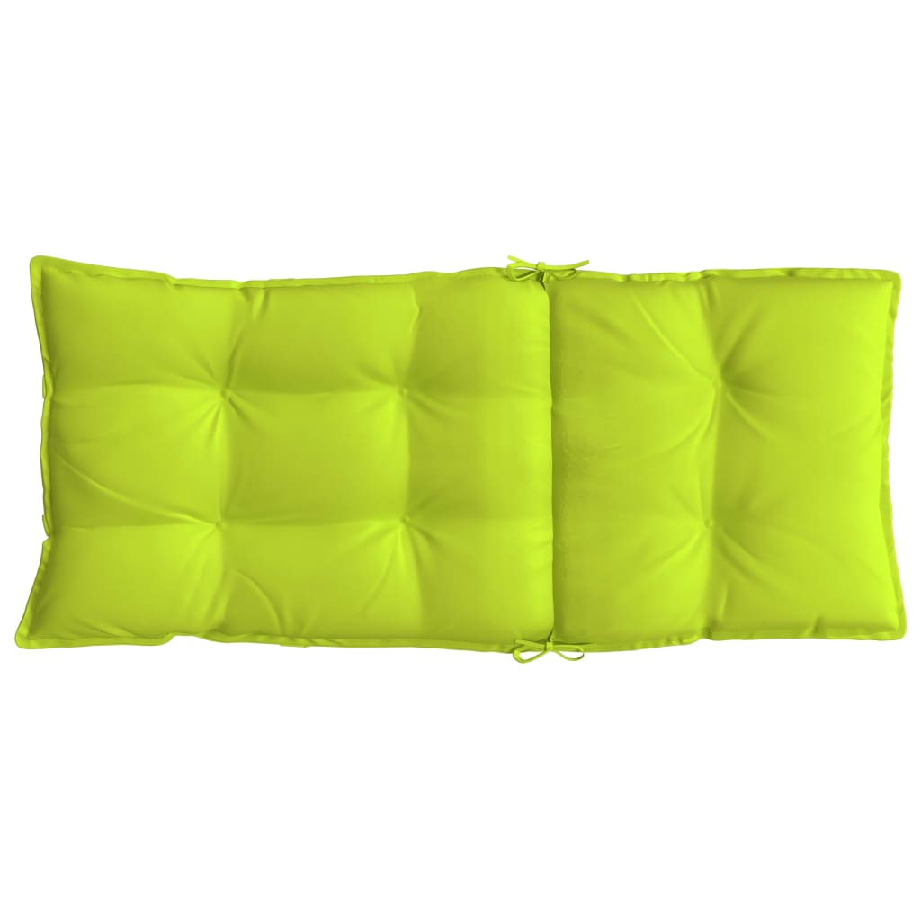 High-back cushion pads 2 pcs. Bright green Oxford fabric