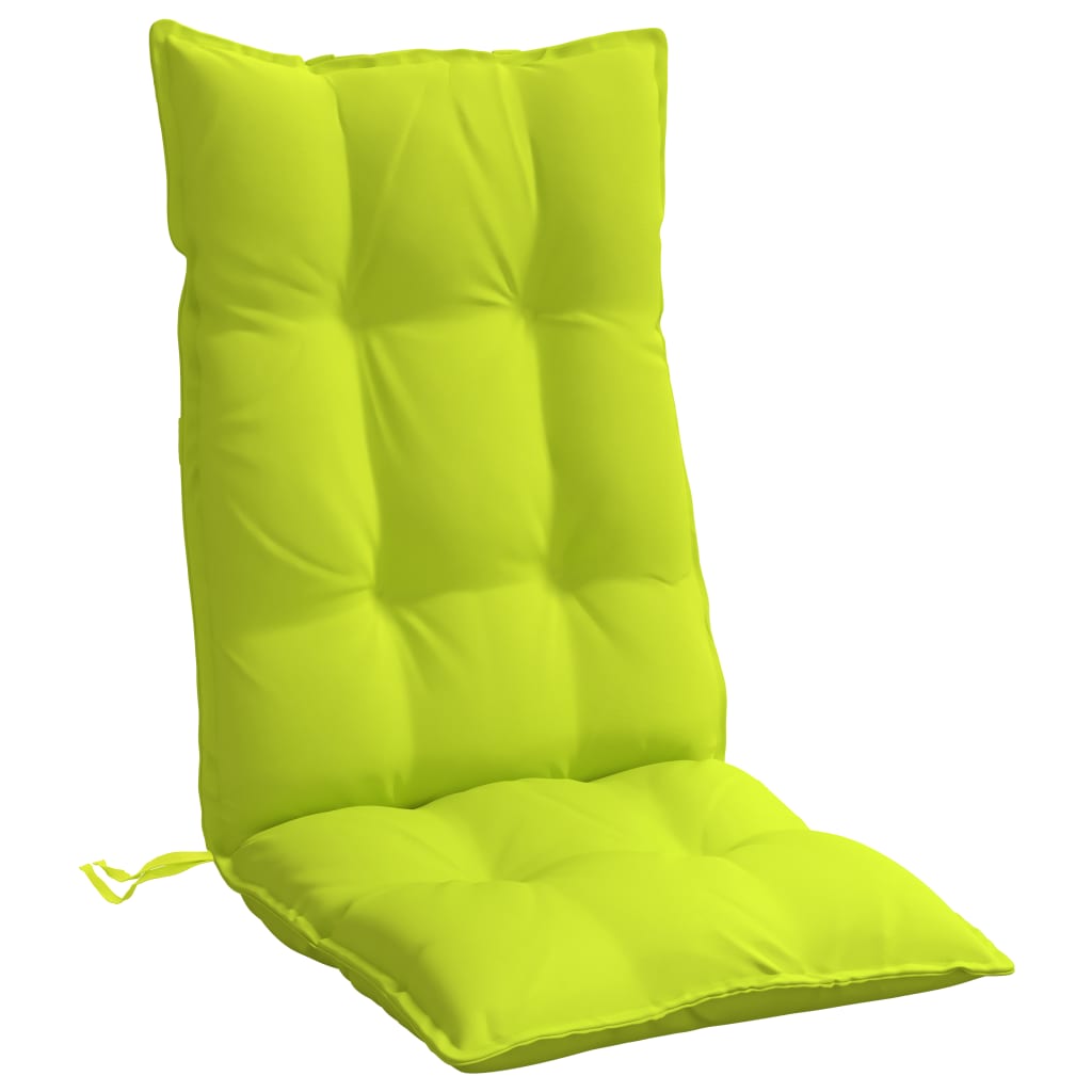 Coussins pour chaises longues 6 pièces Vert flashy Tissu Oxford