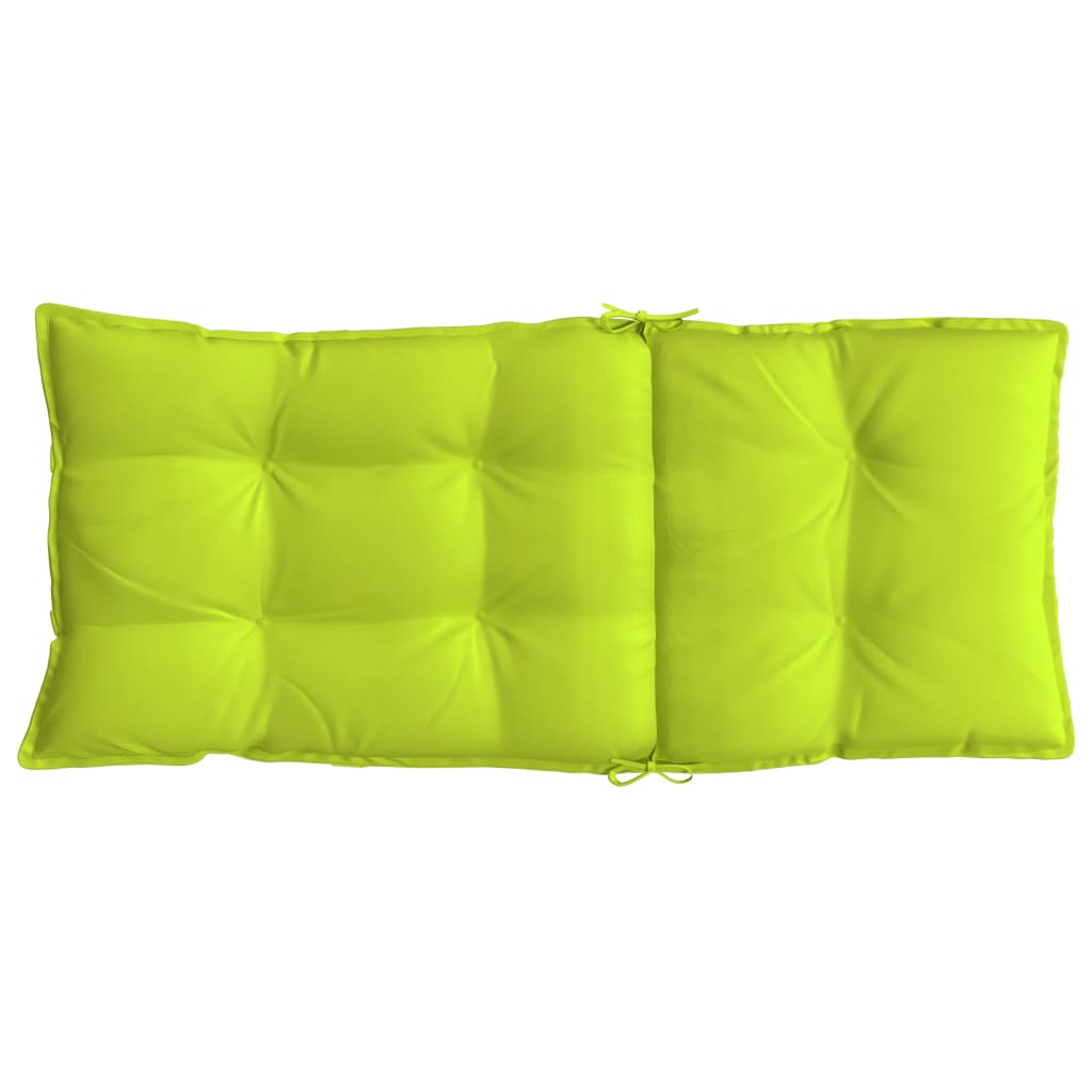 Coussins pour chaises longues 6 pièces Vert flashy Tissu Oxford