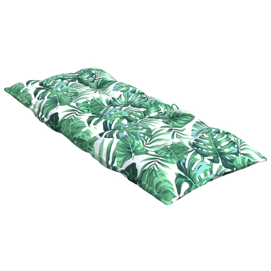 Coussins pour chaises longues 2 pcs Motif feuille Tissu Oxford