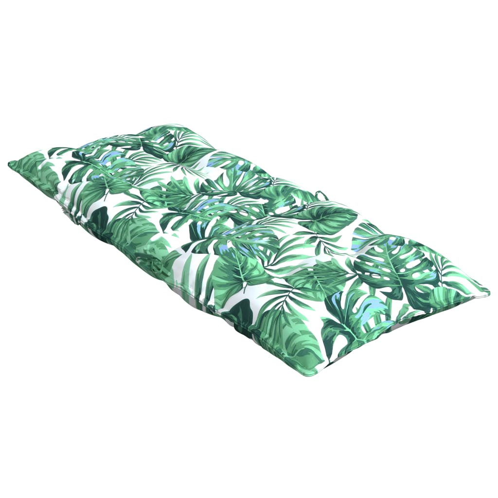 High-Back Cushion Pads 4 pc. Leaf Pattern Oxford Fabric
