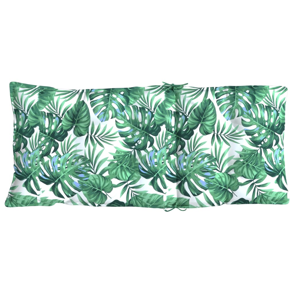 High-Back Cushion Pads 4 pc. Leaf Pattern Oxford Fabric