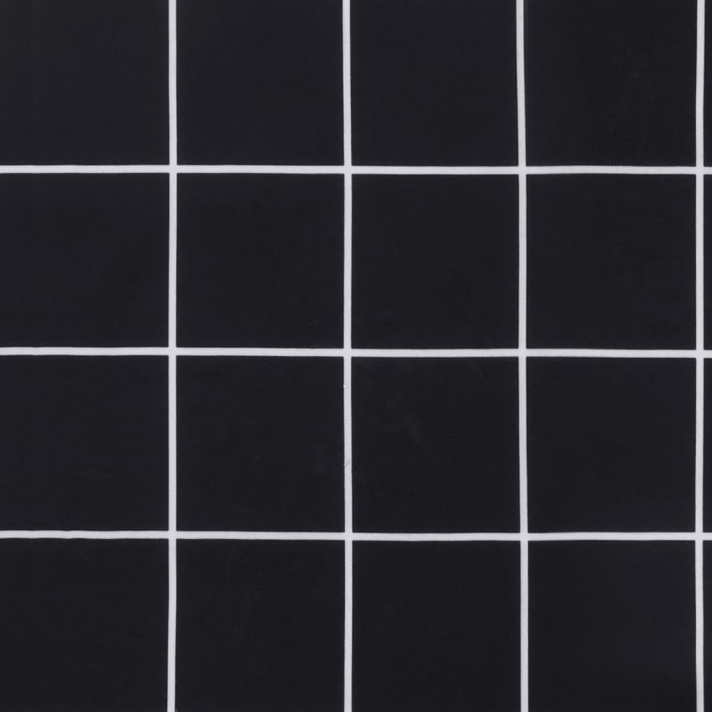 High-back cushion pads, 2 pc. Black checkered fabric