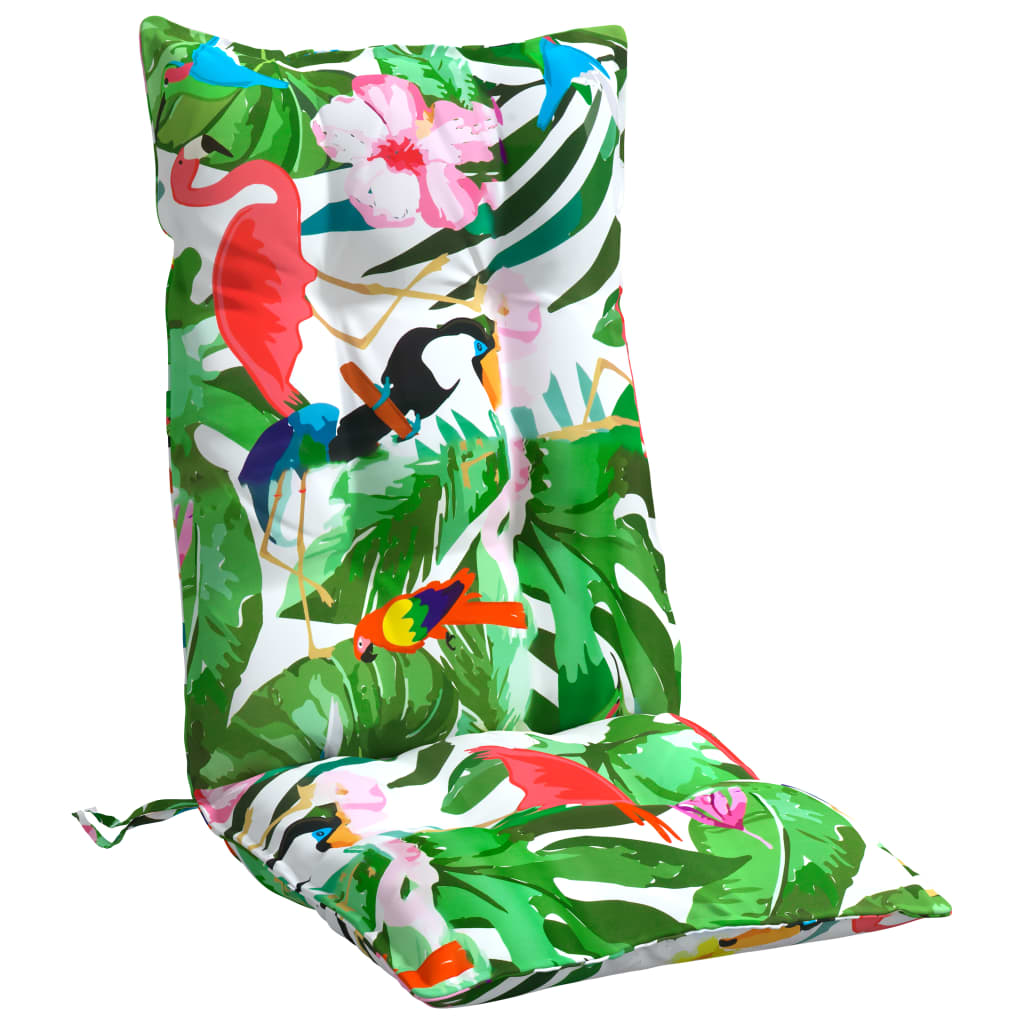 High-Backed Cushion Pads 4 pcs. Multicolored Oxford Fabric