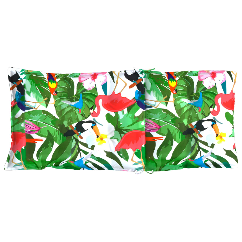 High-Backed Cushion Pads 4 pcs. Multicolored Oxford Fabric