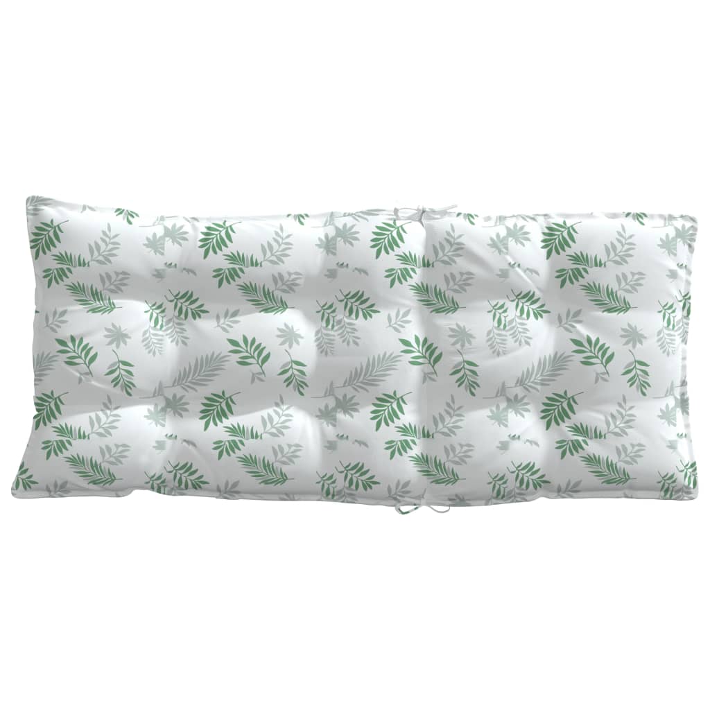 Coussins pour chaises longues 4 pcs motif feuilles Tissu Oxford