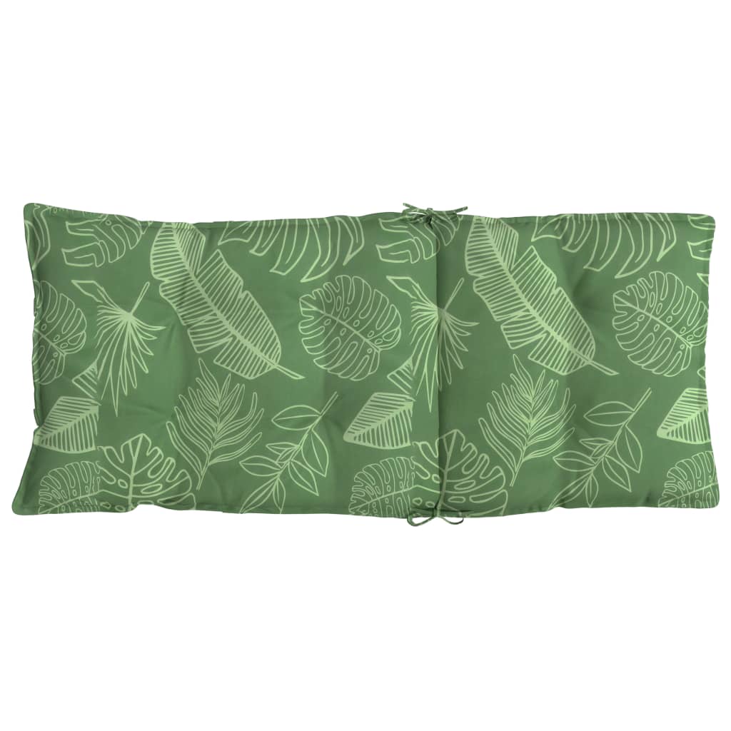 Coussins pour chaises longues 2 pcs Motif feuille Tissu Oxford