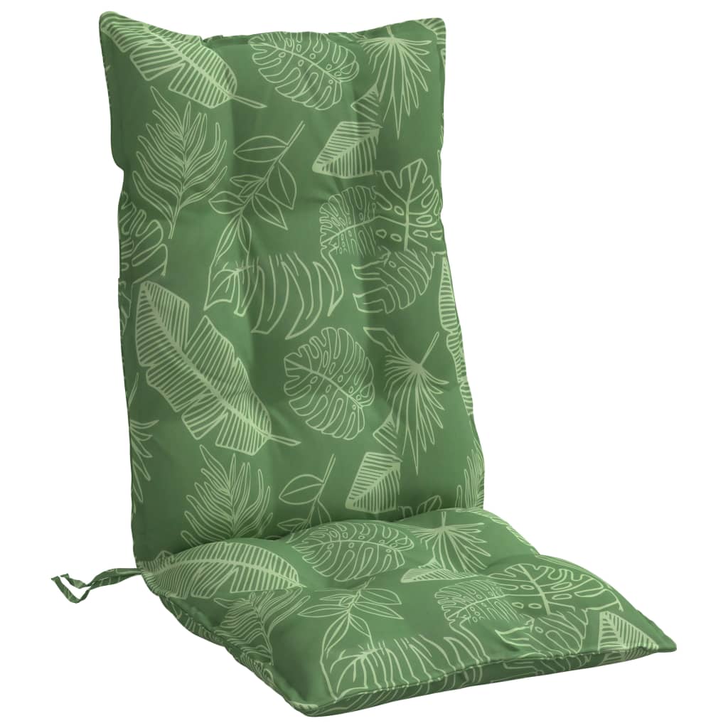 Coussins pour chaises longues 6 pcs Motif feuilles Tissu Oxford