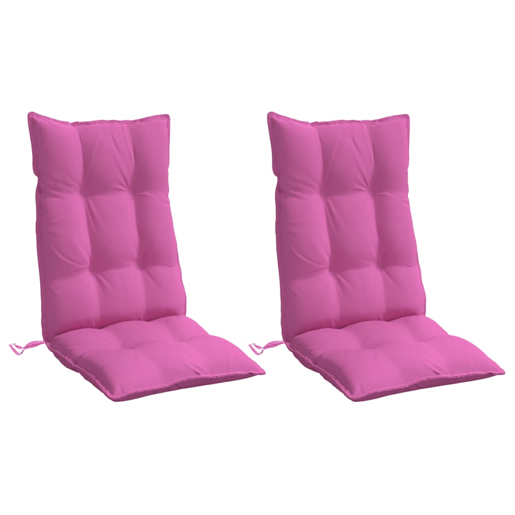 Hochlehner-Auflagen 2 Stk. Rosa Oxford-Gewebe