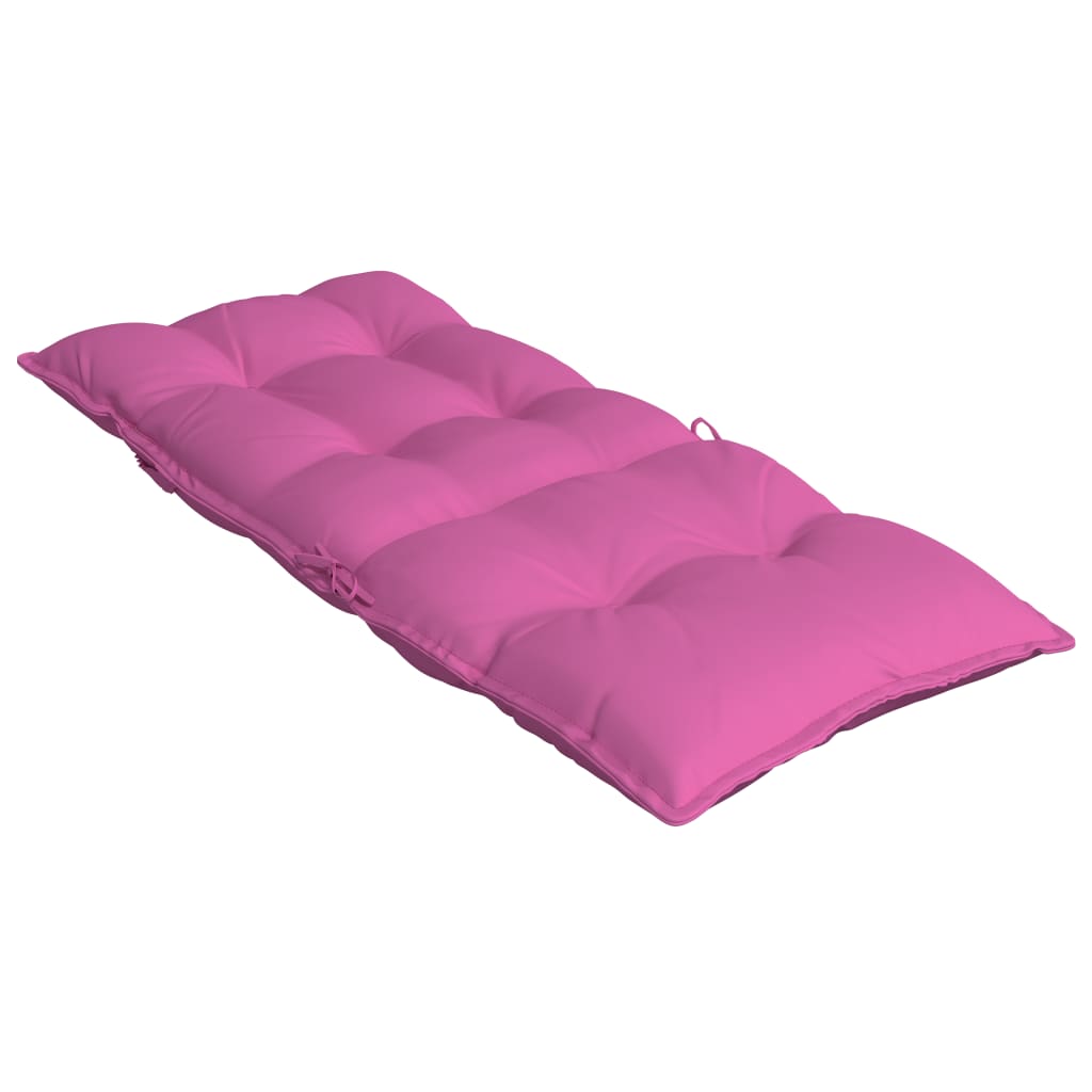 Coussins pour chaises longues à dossier haut 4 p. Tissu Oxford rose