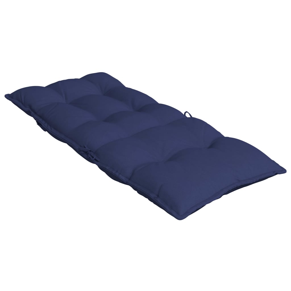 High-Back Cushion Pads 2 pc. Navy Blue Oxford Fabric
