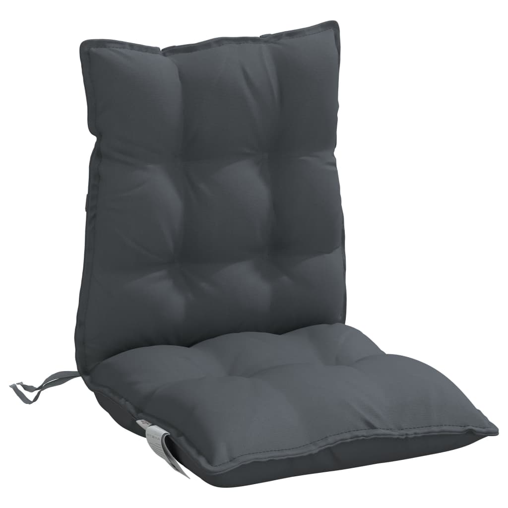 Coussins pour chaises basses 6 pièces anthracite tissu Oxford