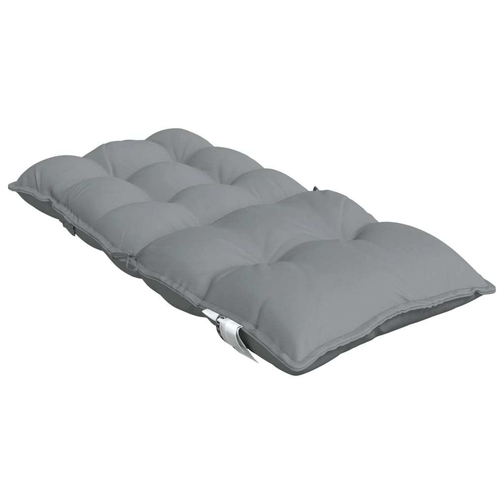 Low-back cushion pads 2 pcs. Grey Oxford fabric