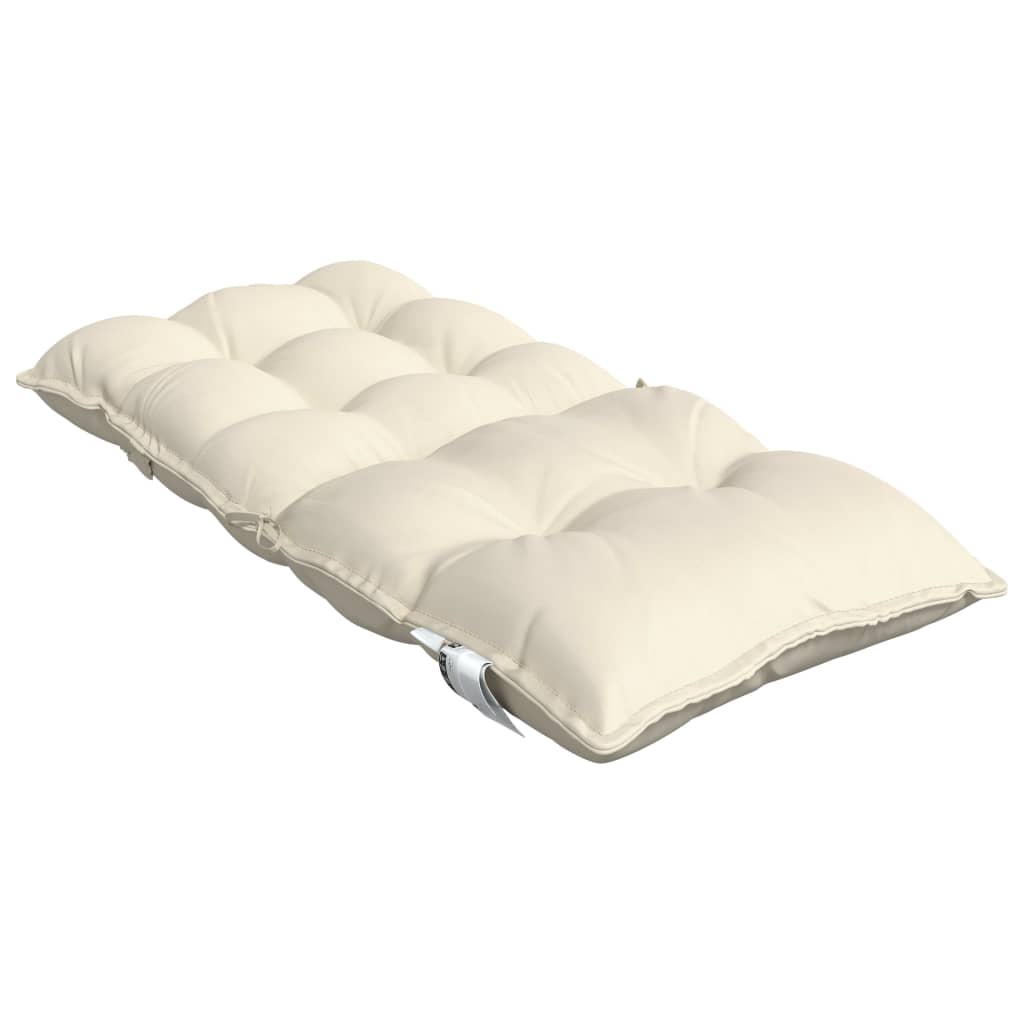 Low-Back Cushion Pads 2 pc. Cream Oxford Fabric