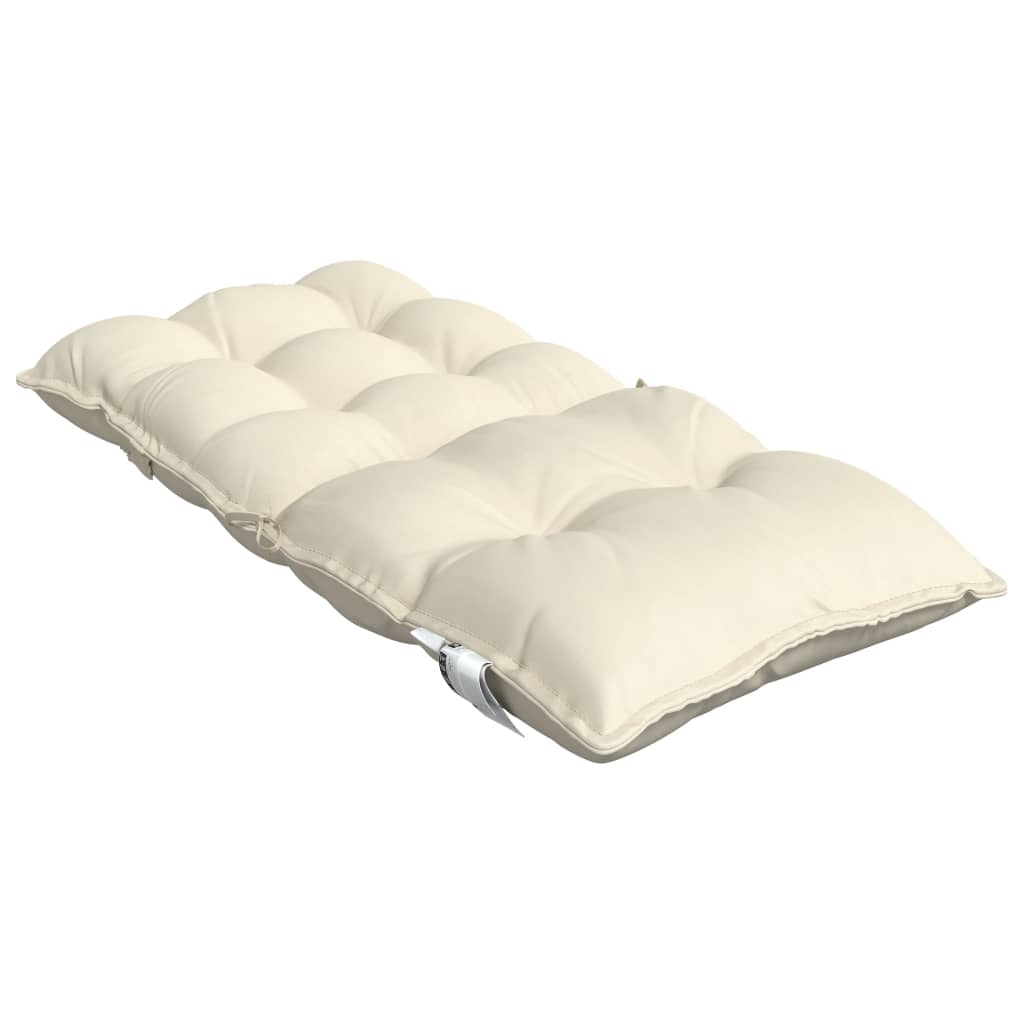 Coussins pour chaises basses 4 p. Tissu Oxford crème